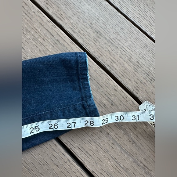 NWT Current Elliott The soho zip stiletto in torrent dark wash size 32 - Picture 7 of 9